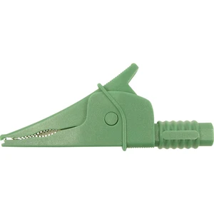 Cliff Croc Clip bezpečnostná krokosvorka konektor 4 mm CAT III 1000 V zelená