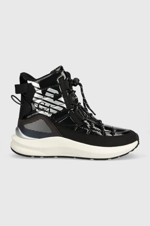 Sněhule EA7 Emporio Armani Snow Boot černá barva