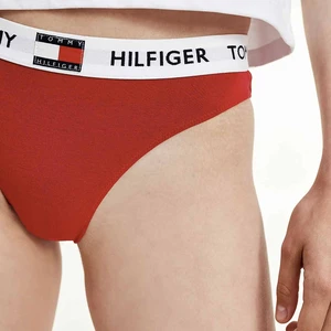 TOMMY HILFIGER Červené kalhotky Tommy 85 Strech Cotton Logo Briefs