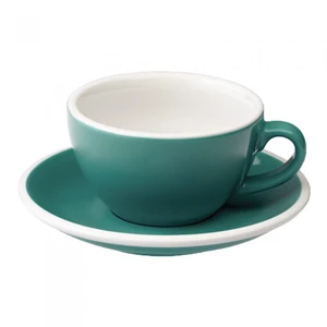 Cappuccino-Tasse mit Untertasse Loveramics „Egg Teal“, 200 ml