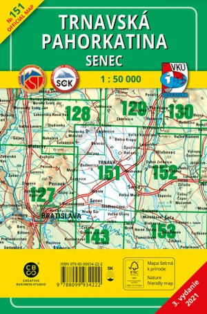 TM 151 Trnavská pahorkatina - Senec 1:50 000