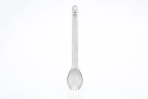 Titánový spork s dlhou rukoväťou Long Handle Keith® (Farba: Strieborná)