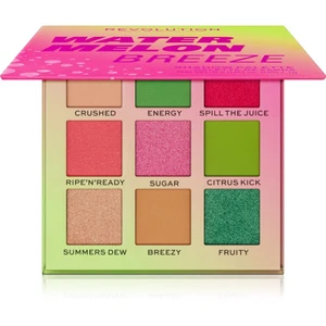 Makeup Revolution Hot Shot Watermelon paletka očných tieňov odtieň Breeze 9 g