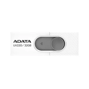 USB kulcs A-DATA UV220, 32GB, USB 2.0, White (AUV220-32G-RWHGY)