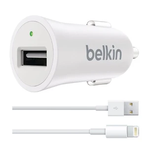 Eredeti autós töltő Belkin - hitelesített for Apple iPhone 6, iPhone 6 Plus, iPhone 6S és iPhone 6S Plus