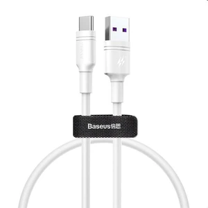 Baseus Double-Ring Quick Charge Cable USB/USB-C 1m, white