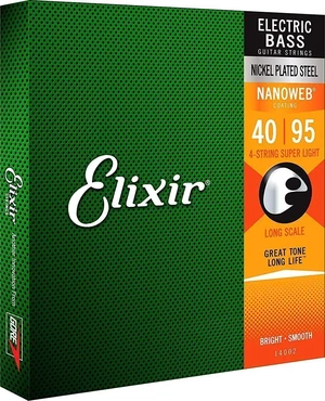 Elixir 14002 Bass Nanoweb SL Corzi pentru chitare bas