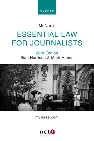 McNae's Essential Law for Journalists