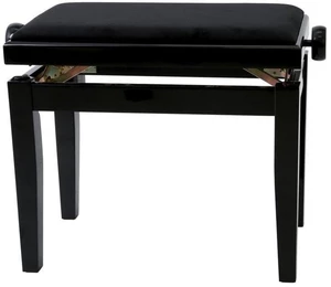 GEWA Piano Bench Deluxe Dřevěná stolička ke klavíru Black High Polish
