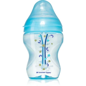 Tommee Tippee Closer To Nature Anti-colic Advanced Baby Bottle dojčenská fľaša Slow Flow Blue 0 m+ 260 ml