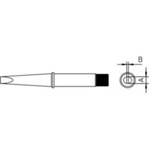 Pájecí hrot Weller 4CT6C7-1, dlátový, rovný, 3,2 mm