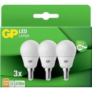 LED žárovka GP Batteries 740GPMGL087854B3 E14, 5.6 W = 40 W, teplá bílá, A+ (A++ - E), tvar globusu, 3 ks