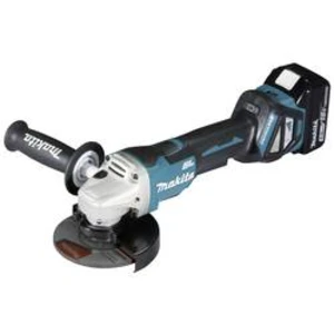 Akumulátorová úhlová bruska Makita DGA515RTJ, 125 mm, 2 akumulátory, vč. nabíječky, 18 V, 5 Ah