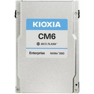 Interní U.2 PCIe NVMe SSD 6.35 cm (2.5"l) 6400 GB Kioxia CM6-V Bulk KCM61VUL6T40 U.2 NVMe PCIe 4.0 x4, U.3 NVMe PCIe 4.0 x4