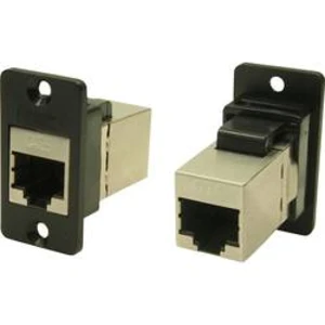 Adaptér, vestavný Cliff CP30622S, RJ45 černá, 1 ks