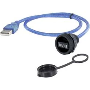 USB 2.0 zástrčka A vestavná zásuvka encitech 1310-1032-01 M22, 1 ks