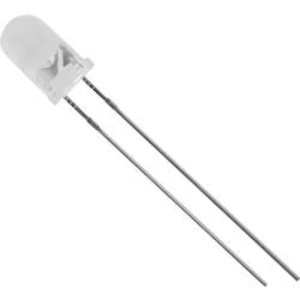 LED s vývody TRU COMPONENTS 1577306, typ čočky kulatý, 5 mm, 40 °, 20 mA, červená