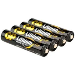 Mikrotužková baterie AAA lithiová GP Batteries Excellent FR03, 1.5 V, 4 ks