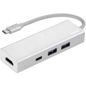 USB / HDMI adaptér Hama 00135756, stříbrná