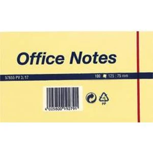 TESA® samolepící Office Notes 57655-00000 125 mm ŽLUTÁ barva listu tesa 57655-00000, (š x v) 125 mm x 75 mm, žlutá, 100 listů