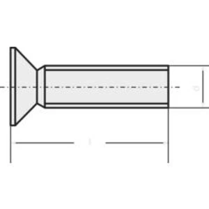 Šrouby se zápustnou hlavou s křížovou drážkou TOOLCRAFT, DIN 965, M3 x 10, 100 ks