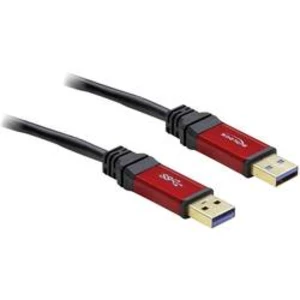 USB 3.0 kabel Delock 82746, 3.00 m, červená, černá