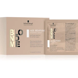 Schwarzkopf Professional Blondme All Blondes Vitamin C Shot vitamínový koncentrát pre blond a melírované vlasy 5x5 g