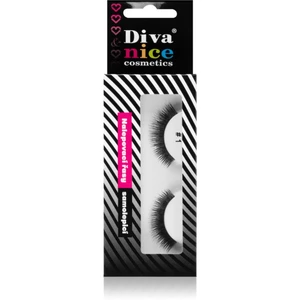 Diva & Nice Cosmetics Accessories Lashes nalepovacie mihalnice z prírodných vlasov No. 1 1 ks