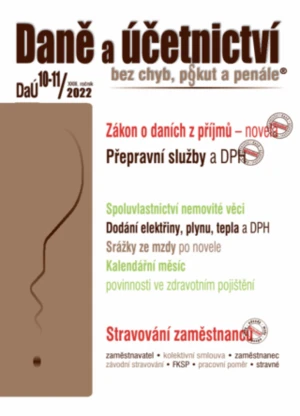 DaÚ 10-11/2022 Platební neschopnosti zaměstnavatele - změny