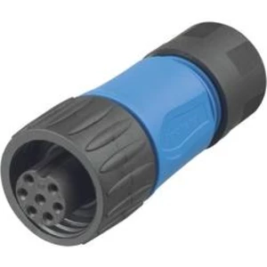Kabelová zásuvka 3+PE Amphenol C016 20D003 110 10, 400 V, 16 A, černá/modrá