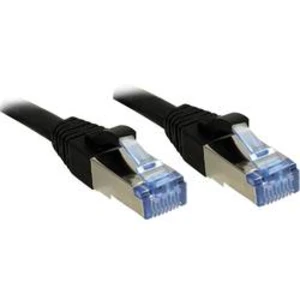 Síťový kabel RJ45 LINDY 47178, CAT 6A, S/FTP, 1.50 m, černá