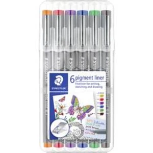 Staedtler 30803-SSB6 pigment liner 308 popisovač 6 ks/bal. oranžová, červená, fialová, modrá, zelená, hnědá 0.3 mm 6 ks