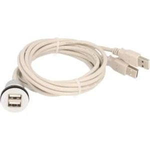 2x USB 2.0 zásuvka A - 2x zástrčka USB 2.0 A Schlegel 1 ks