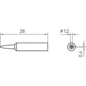 Pájecí hrot Weller WXP 65 XNT K, 1,2 mm