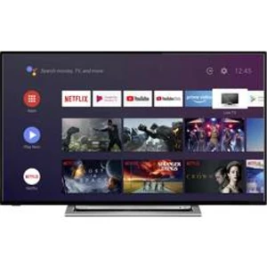 LED TV 108 cm 43 palec Toshiba 43UA3A63DG DVB-T2, DVB-C, DVB-S, UHD, Smart TV, WLAN, CI+ černá, stříbrná