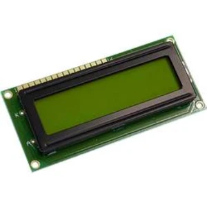 LCD displej Display Elektronik DEM16216SYH-LY, 16 x 2 Pixel, (š x v x h) 80 x 36 x 9.6 mm, žlutozelená