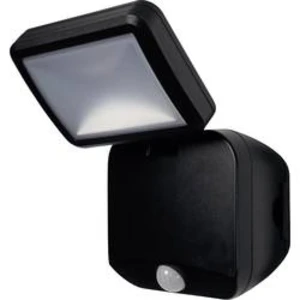 Venkovní LED reflektor s PIR detektorem LEDVANCE Battery LED Spotlight Single L 4058075227347, 4 W, N/A, černá