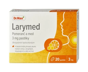 Dr. Max Larymed pomeranč a med 3 mg 20 pastilek