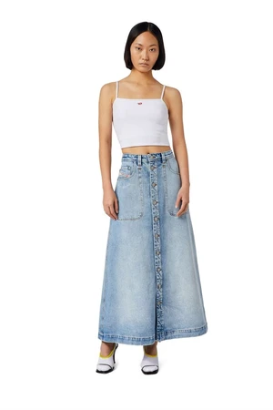 Diesel Sukňa - DE-ALBUS-L SKIRT modrá