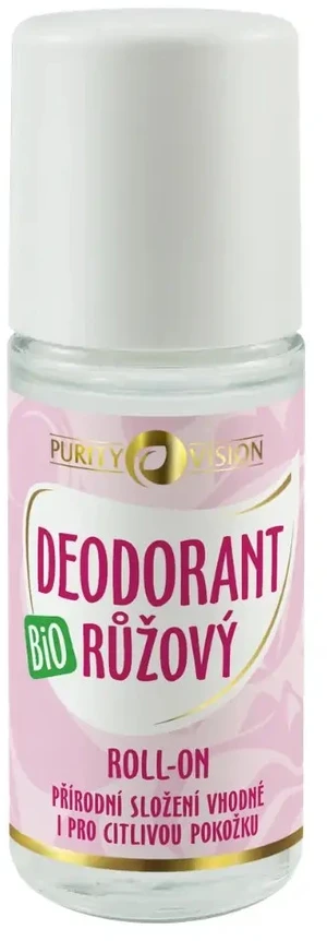 PURITY VISION Bio Růžový Deodorant roll-on 50 ml