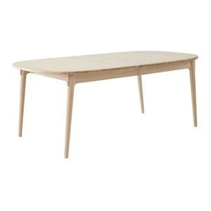 Naturalny rozkładany stół z litego drewna dębowego 106x184 cm Miro – Hammel Furniture