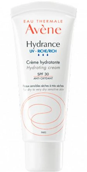 Avène Hydratační pleťový krém pro suchou až velmi suchou pleť SPF 30 Hydrance Rich (Hydrating Cream) 40 ml