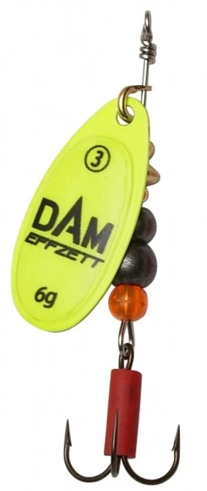 Dam blyskač effzett fluo spinner yellow - veľkosť 3 6 g