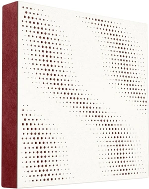 Mega Acoustic FiberPRO60 SineWave White/Dark Red Absorbent Holzplatte