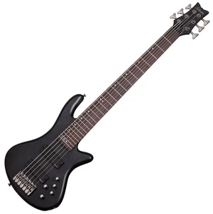 Schecter Stiletto Studio-6 See Thru Black Satin Basso 6 Corde