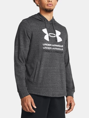 Under Armour Mikina UA Rival Terry Graphic Hood-GRY - Pánské