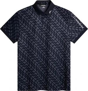 J.Lindeberg Tour Tech Regular Fit Print Bias Bridge Navy 2XL Tricou polo