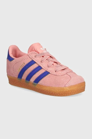 Dětské sneakers boty adidas Originals GAZELLE CF EL růžová barva, IH2781