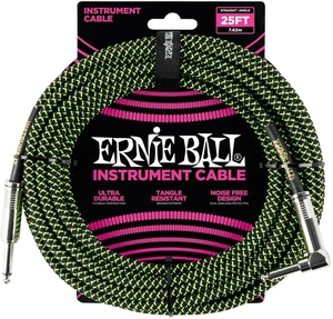 Ernie Ball P06066 7,5 m Droit - Angle Câble d'instrument