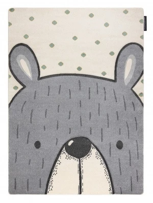 Dětský kusový koberec Petit Bear cream-140x190